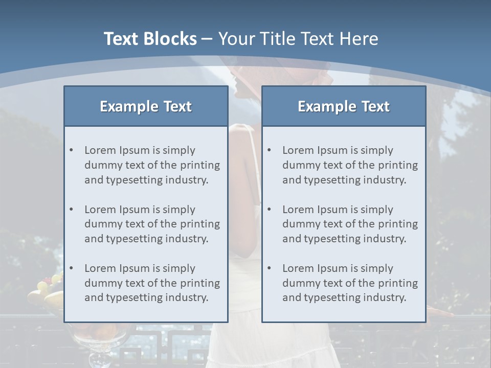 Young Cute Dress PowerPoint Template