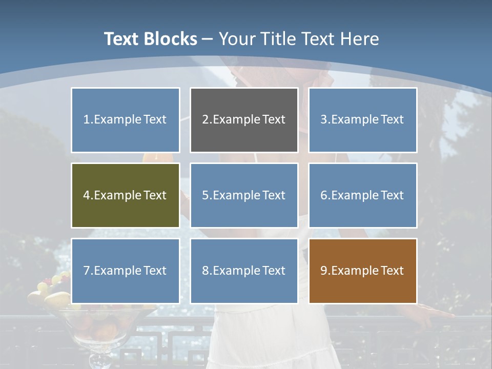 Young Cute Dress PowerPoint Template