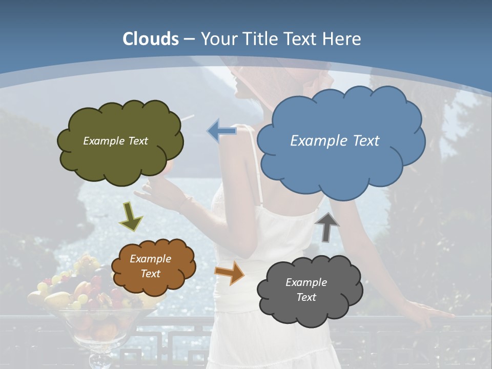 Young Cute Dress PowerPoint Template