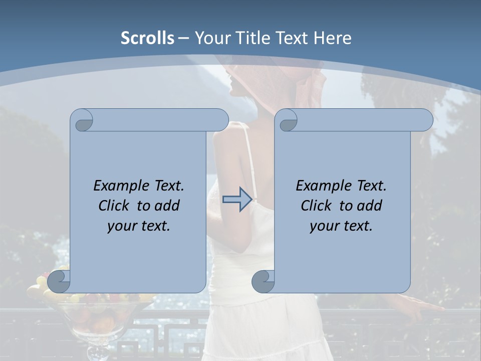 Young Cute Dress PowerPoint Template