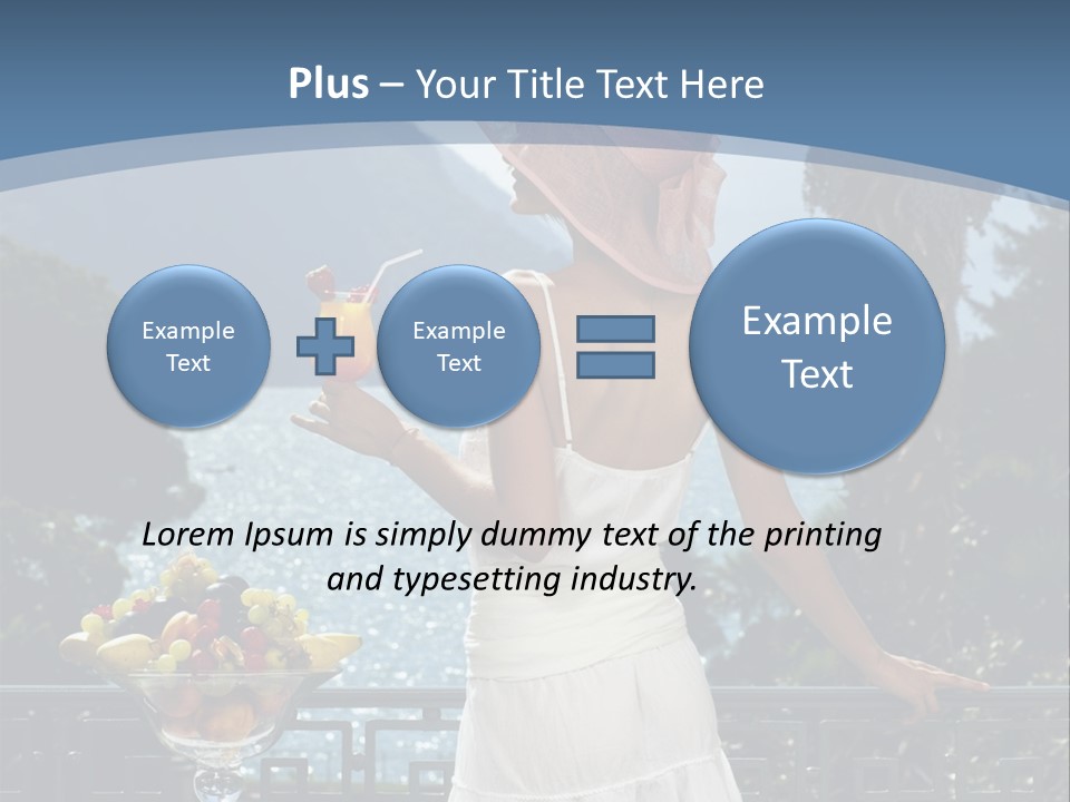 Young Cute Dress PowerPoint Template
