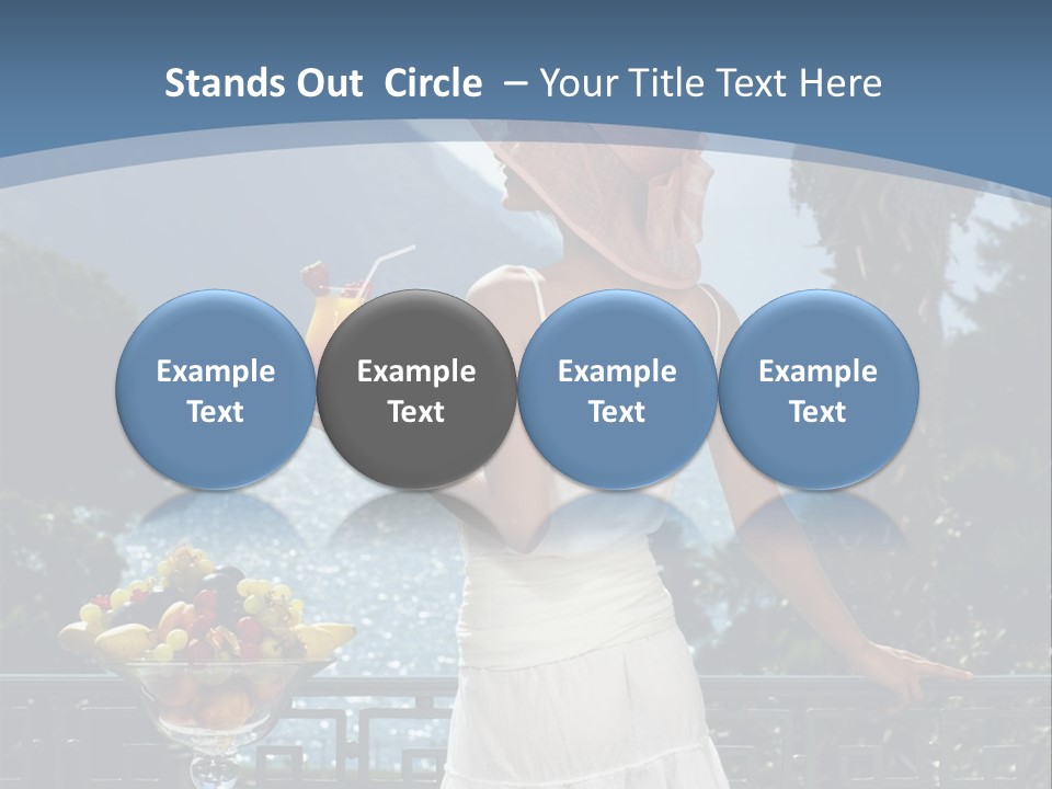 Young Cute Dress PowerPoint Template