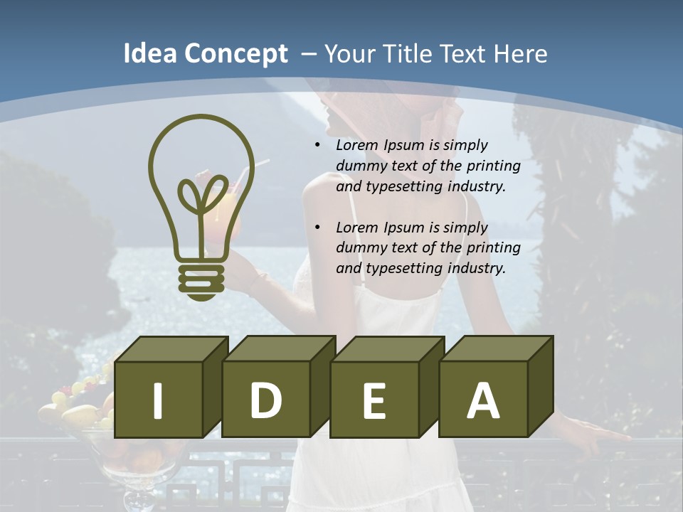 Young Cute Dress PowerPoint Template