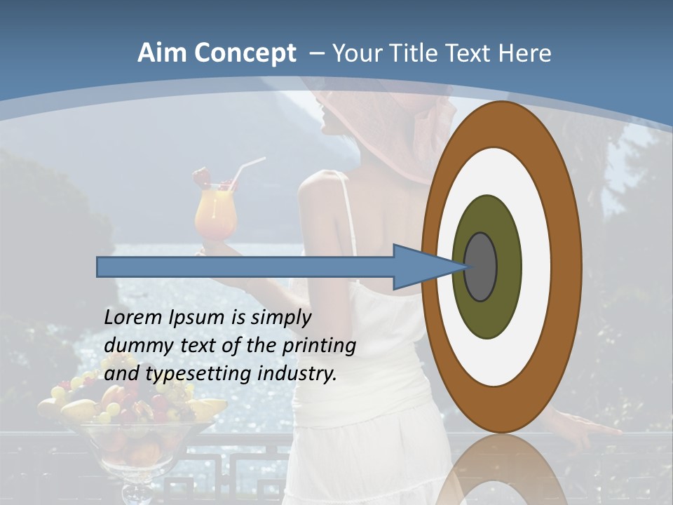 Young Cute Dress PowerPoint Template