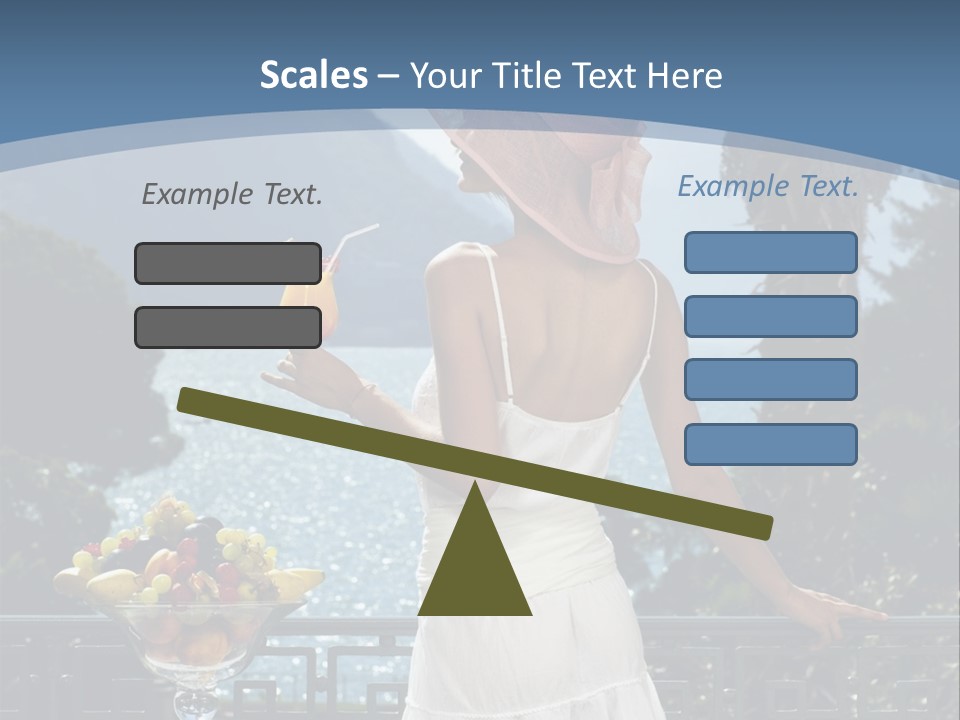 Young Cute Dress PowerPoint Template