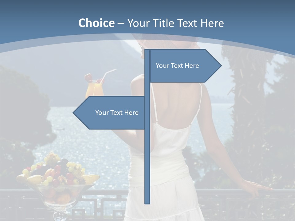 Young Cute Dress PowerPoint Template