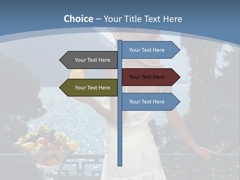 Young Cute Dress PowerPoint Template