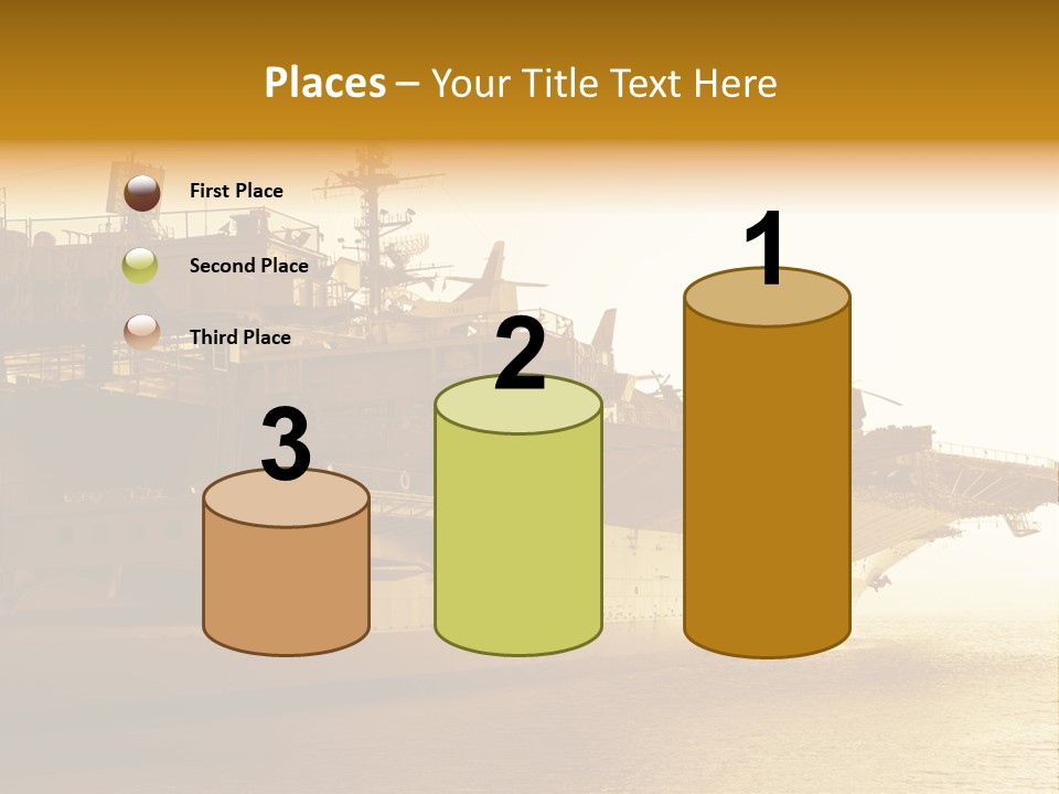 Uss Aircraft Military Ship PowerPoint Template