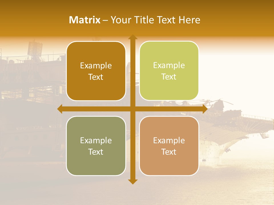 Uss Aircraft Military Ship PowerPoint Template