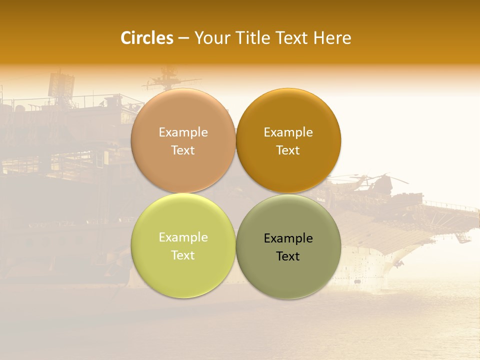 Uss Aircraft Military Ship PowerPoint Template