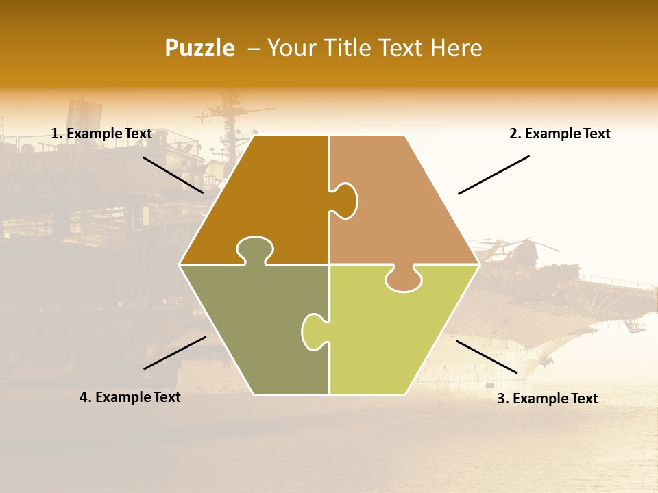 Uss Aircraft Military Ship PowerPoint Template