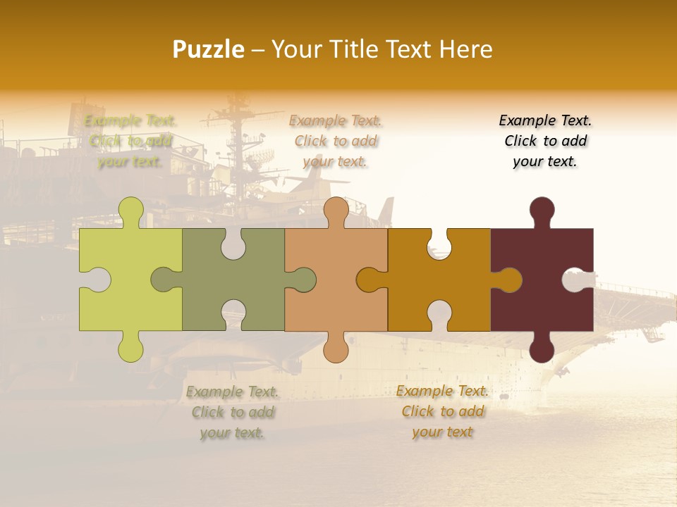 Uss Aircraft Military Ship PowerPoint Template