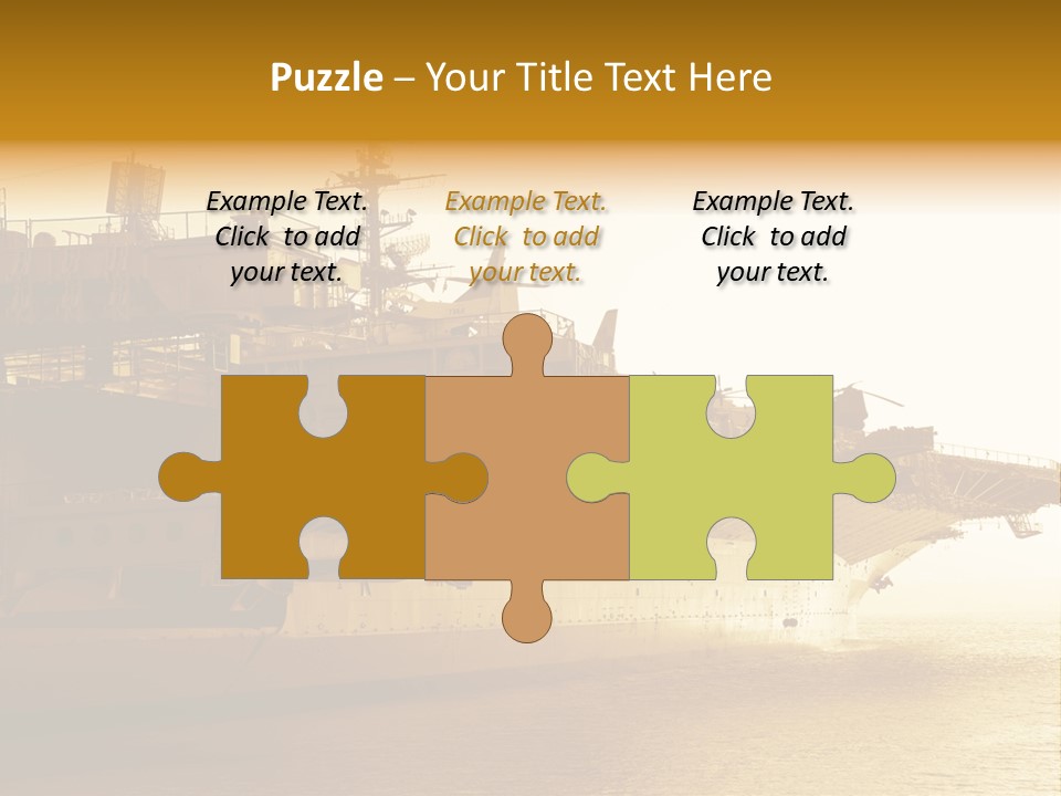 Uss Aircraft Military Ship PowerPoint Template