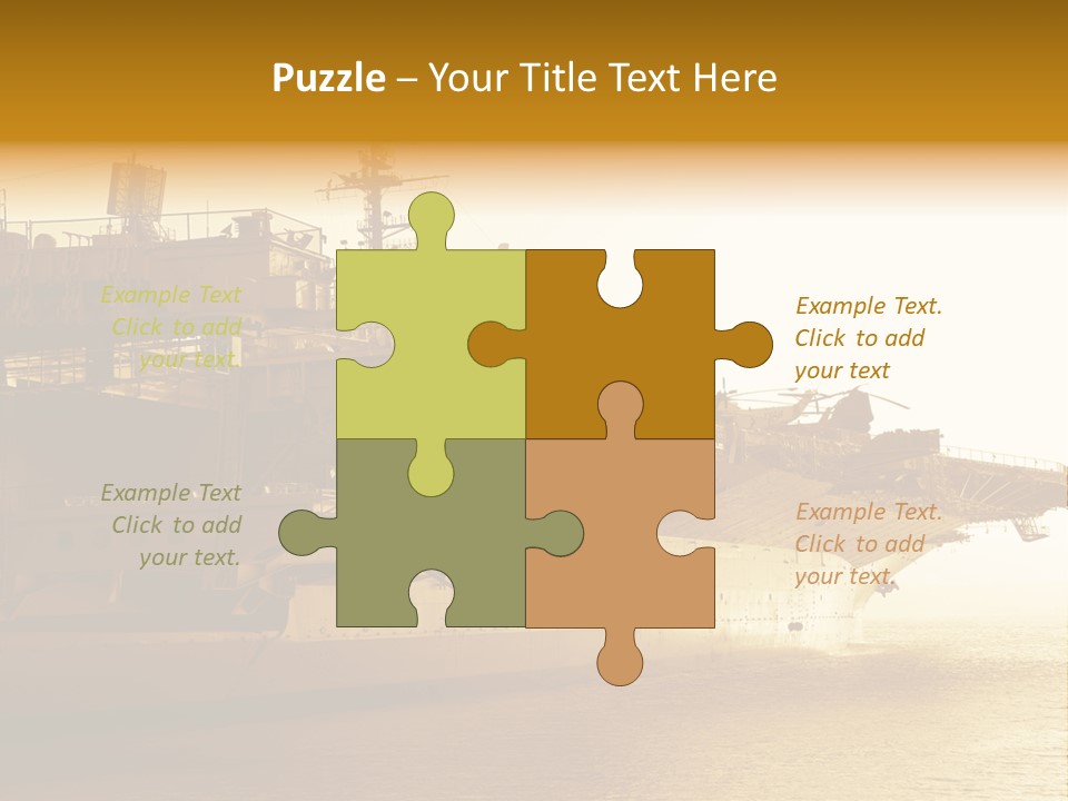 Uss Aircraft Military Ship PowerPoint Template