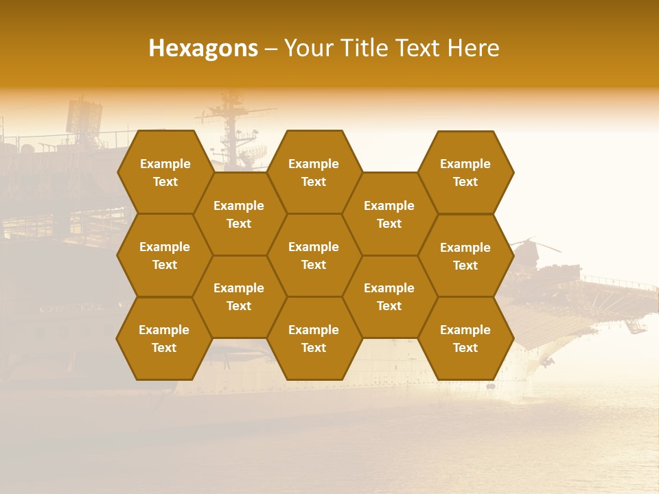 Uss Aircraft Military Ship PowerPoint Template
