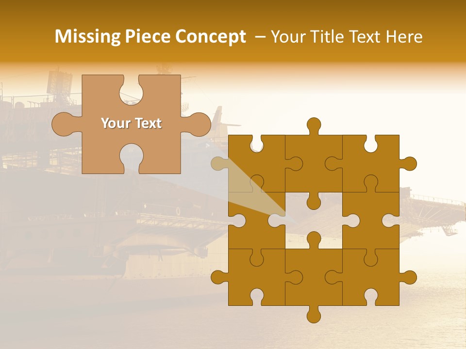 Uss Aircraft Military Ship PowerPoint Template