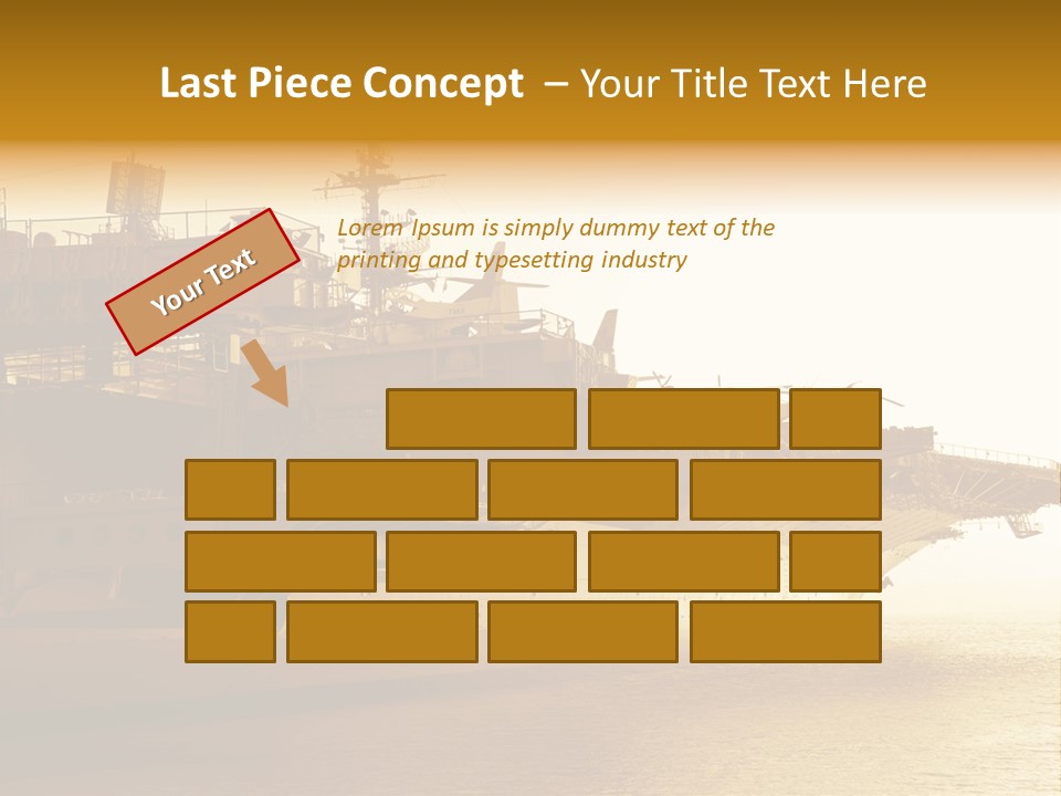 Uss Aircraft Military Ship PowerPoint Template