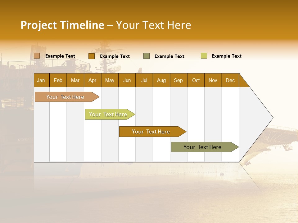 Uss Aircraft Military Ship PowerPoint Template
