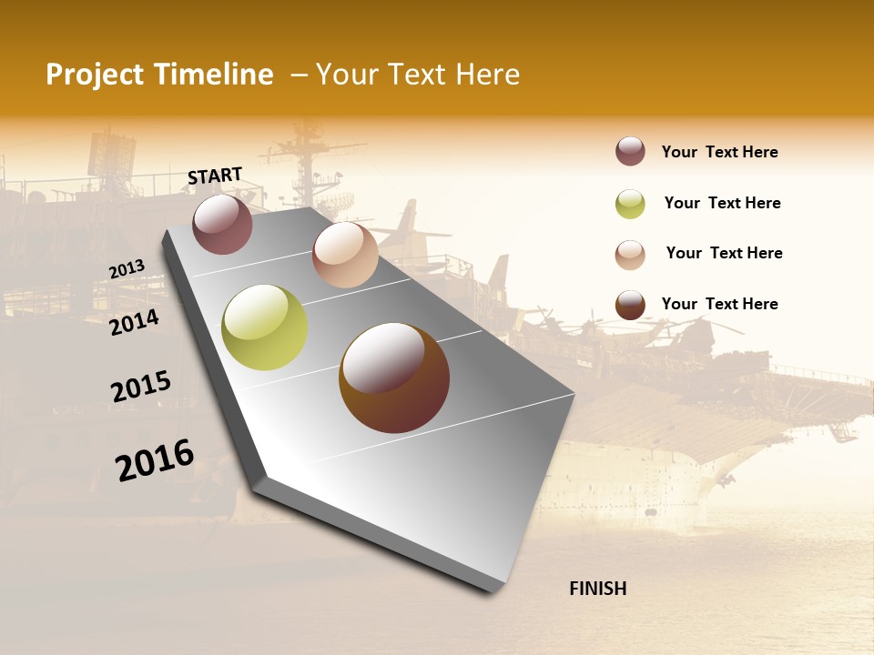 Uss Aircraft Military Ship PowerPoint Template