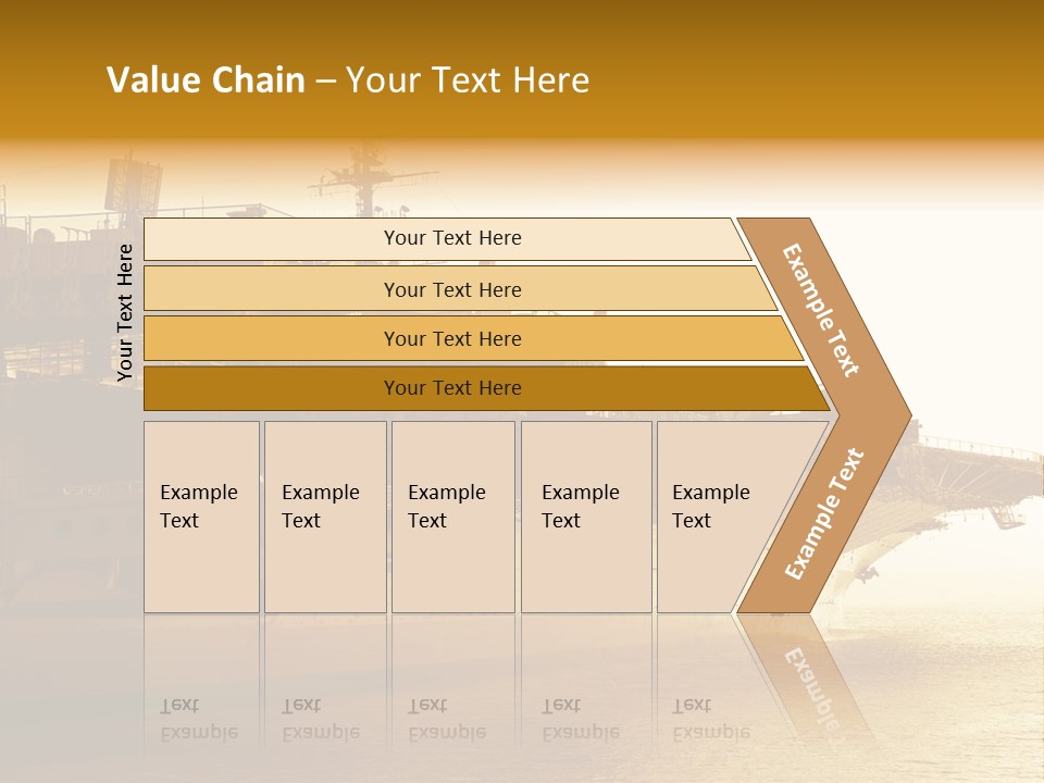 Uss Aircraft Military Ship PowerPoint Template