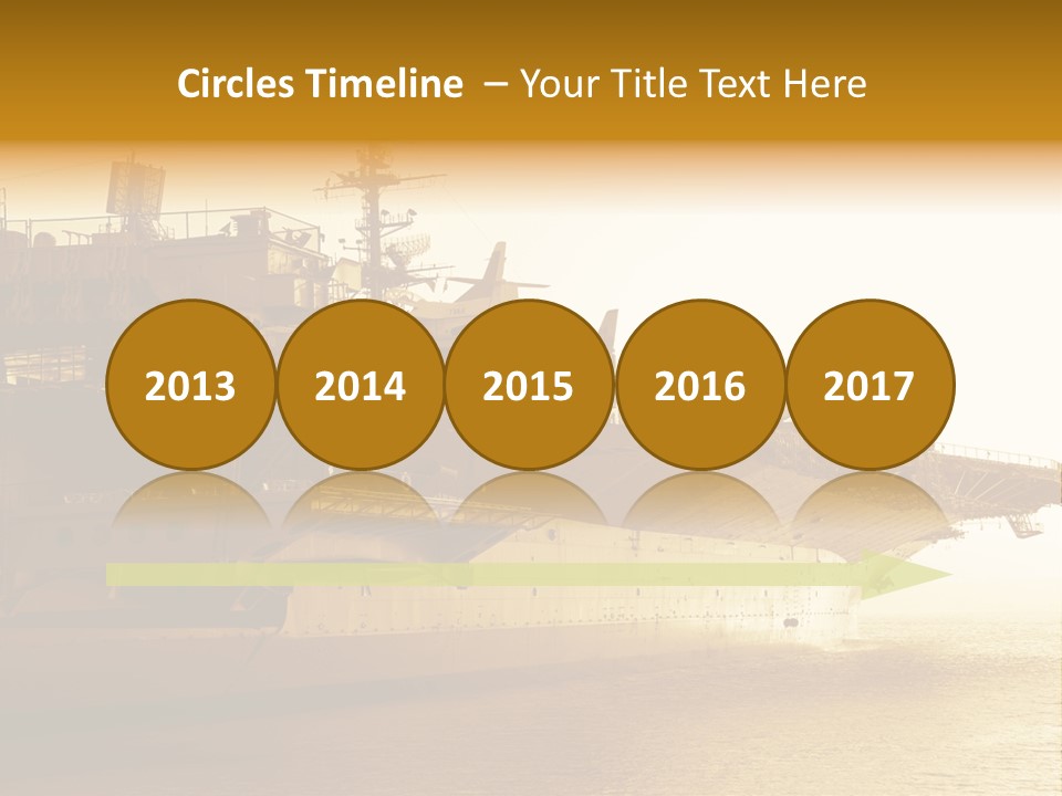 Uss Aircraft Military Ship PowerPoint Template