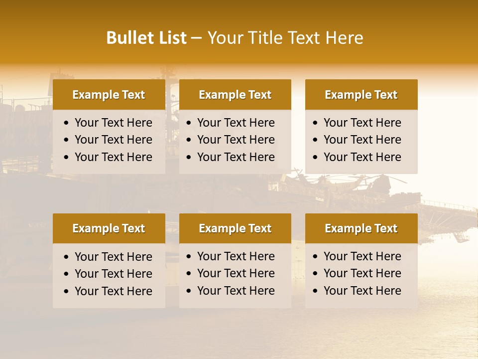Uss Aircraft Military Ship PowerPoint Template