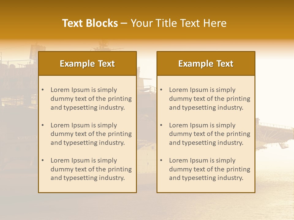 Uss Aircraft Military Ship PowerPoint Template