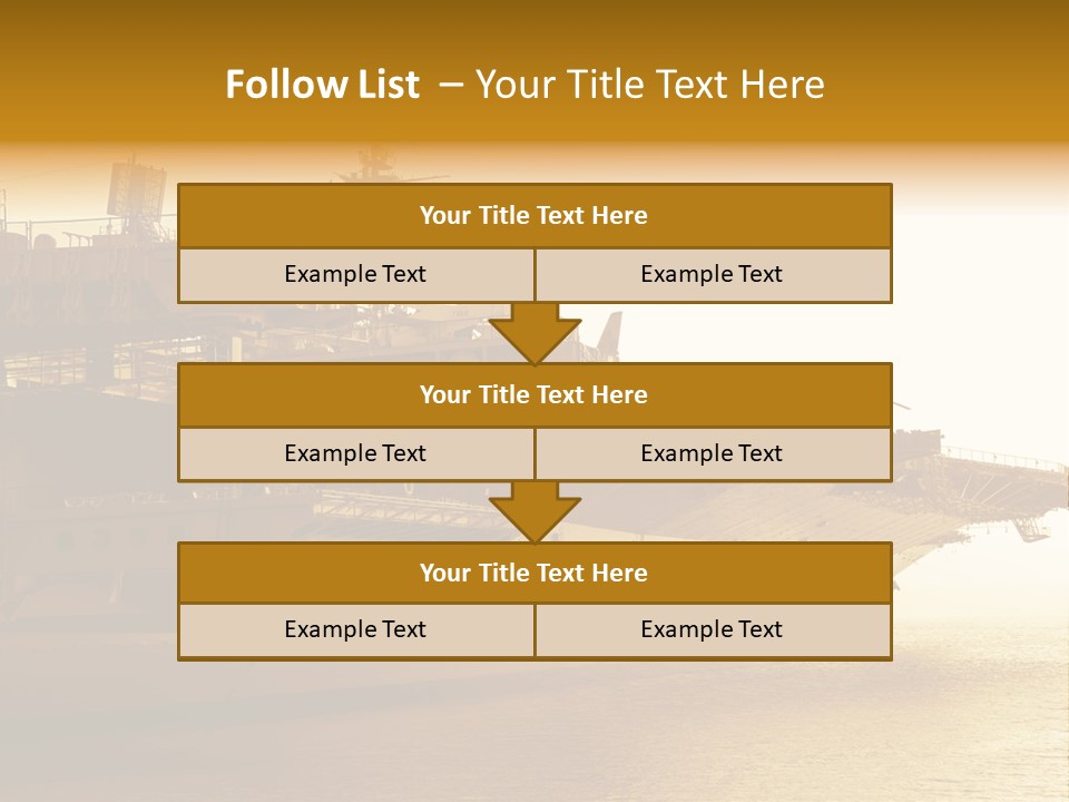 Uss Aircraft Military Ship PowerPoint Template