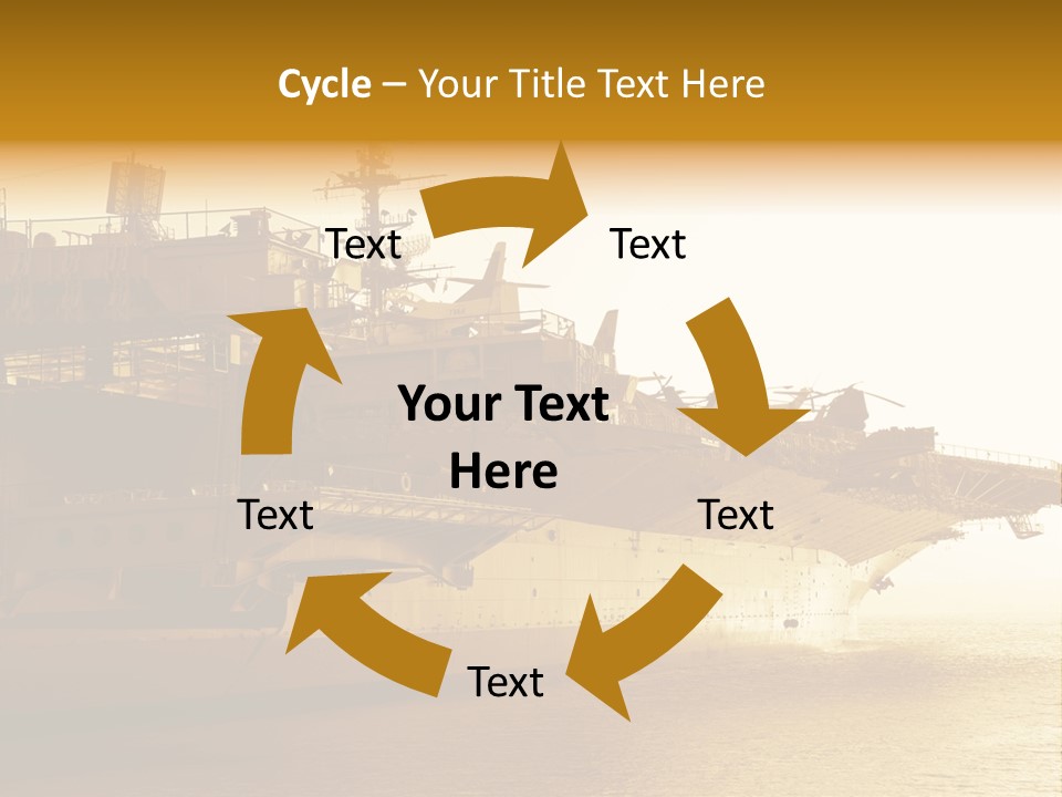 Uss Aircraft Military Ship PowerPoint Template