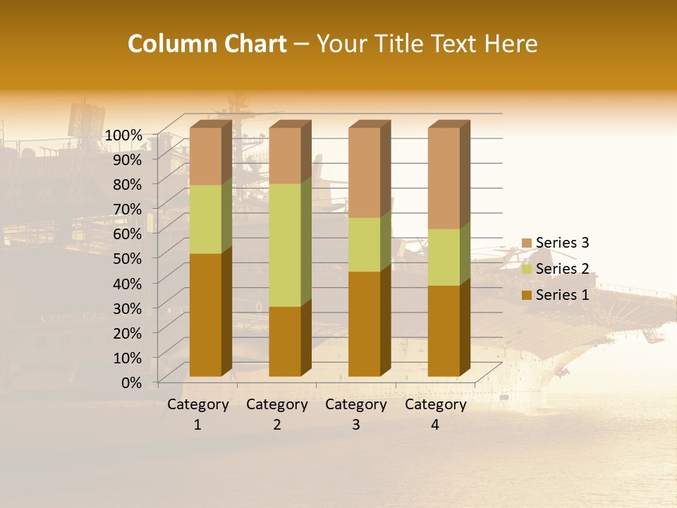 Uss Aircraft Military Ship PowerPoint Template