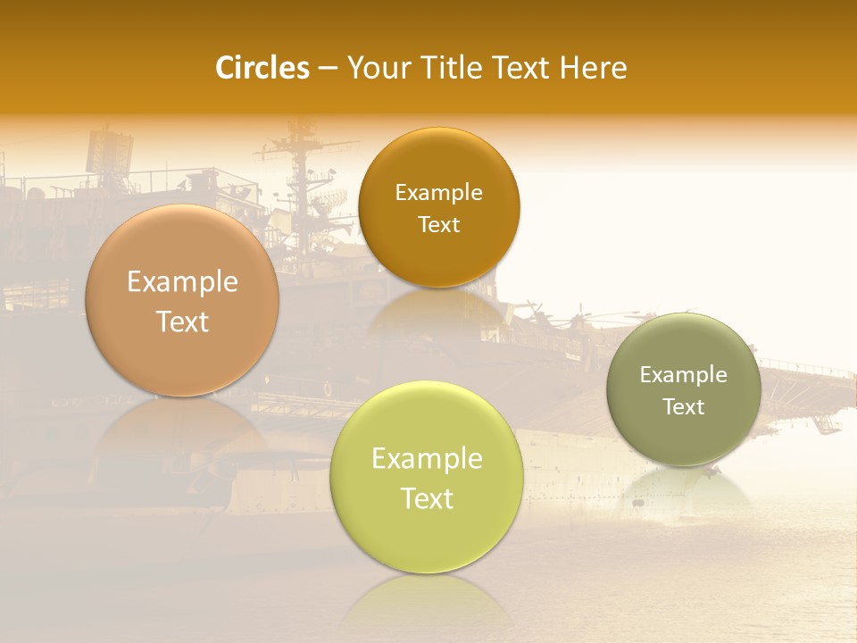 Uss Aircraft Military Ship PowerPoint Template