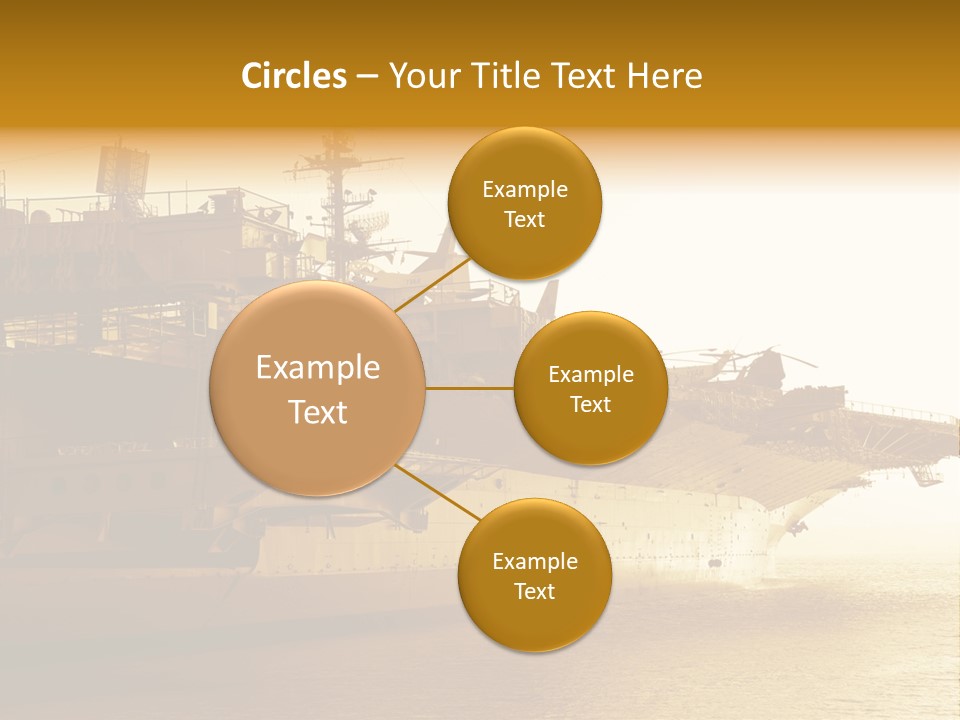 Uss Aircraft Military Ship PowerPoint Template