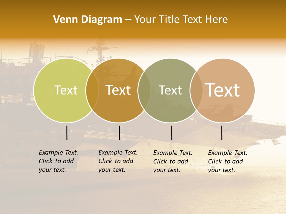 Uss Aircraft Military Ship PowerPoint Template