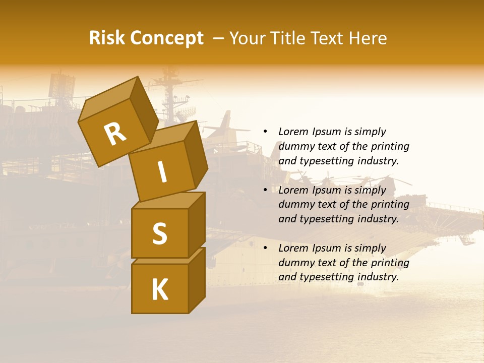 Uss Aircraft Military Ship PowerPoint Template