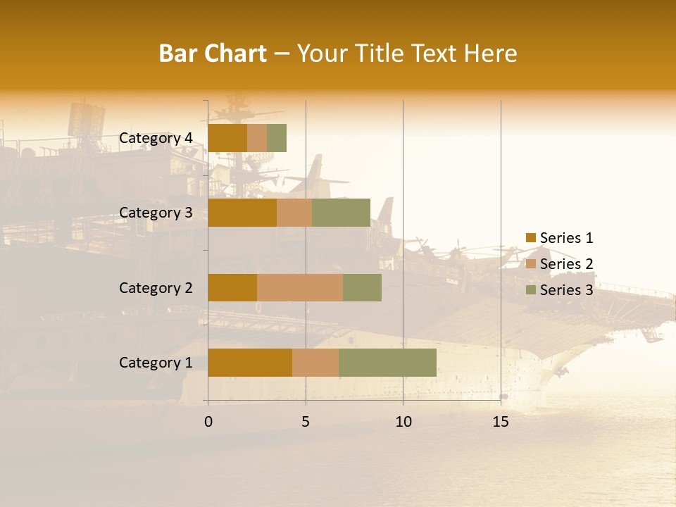 Uss Aircraft Military Ship PowerPoint Template