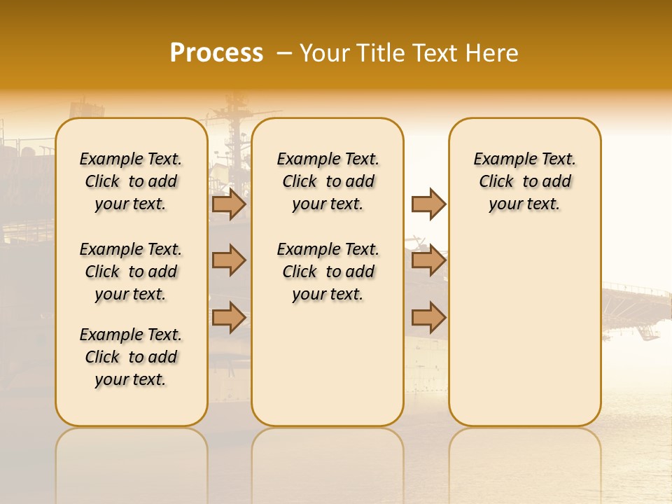 Uss Aircraft Military Ship PowerPoint Template