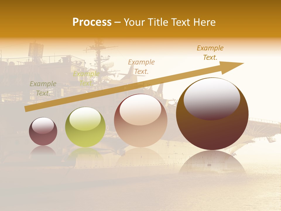 Uss Aircraft Military Ship PowerPoint Template