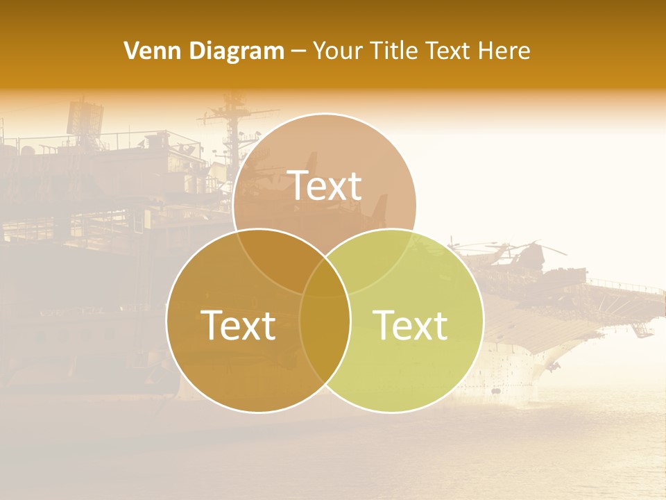 Uss Aircraft Military Ship PowerPoint Template
