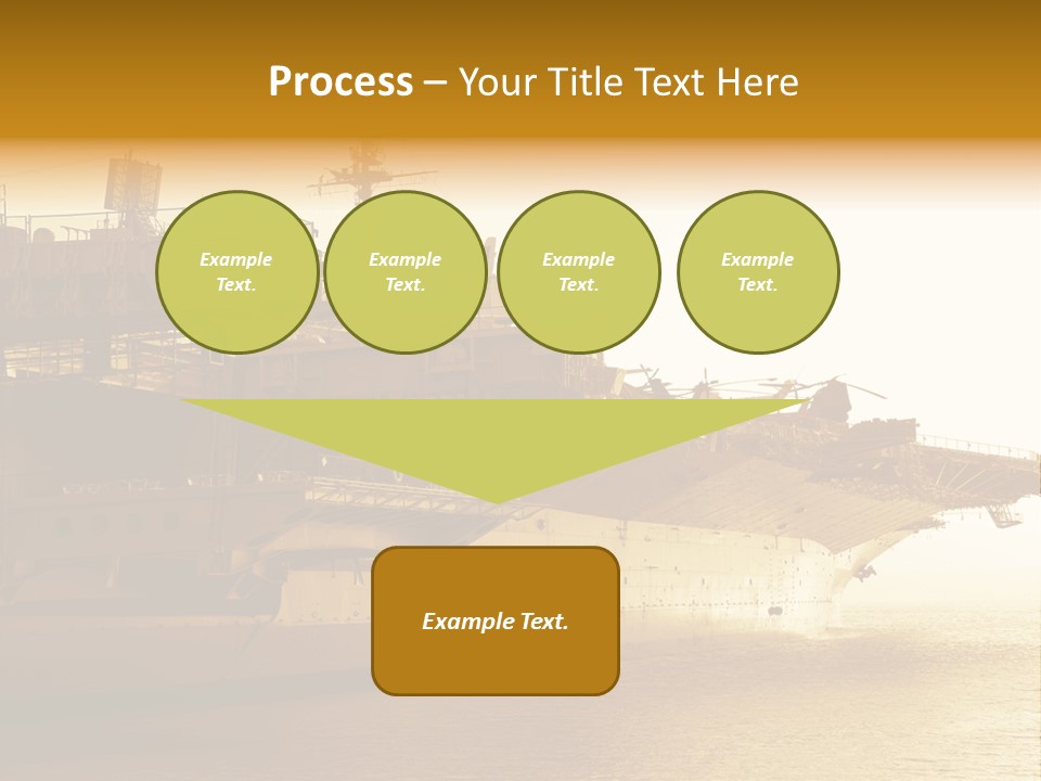 Uss Aircraft Military Ship PowerPoint Template