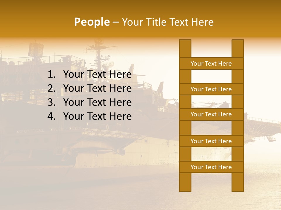 Uss Aircraft Military Ship PowerPoint Template