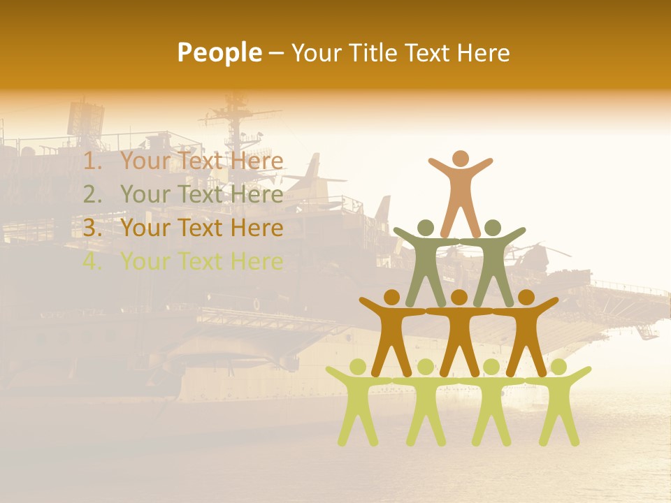 Uss Aircraft Military Ship PowerPoint Template