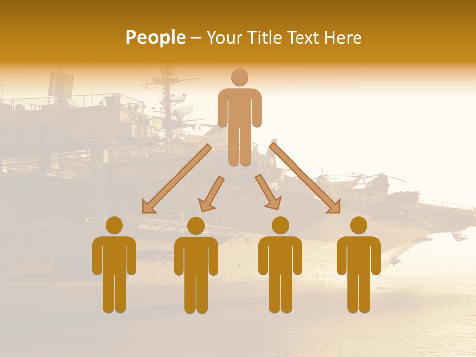 Uss Aircraft Military Ship PowerPoint Template