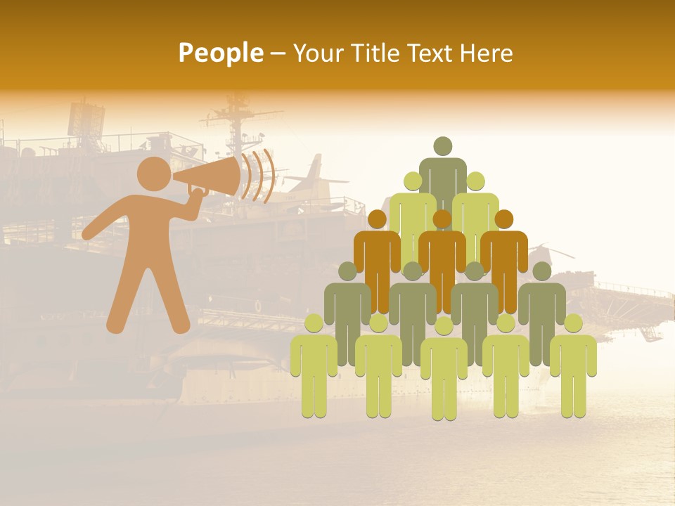 Uss Aircraft Military Ship PowerPoint Template