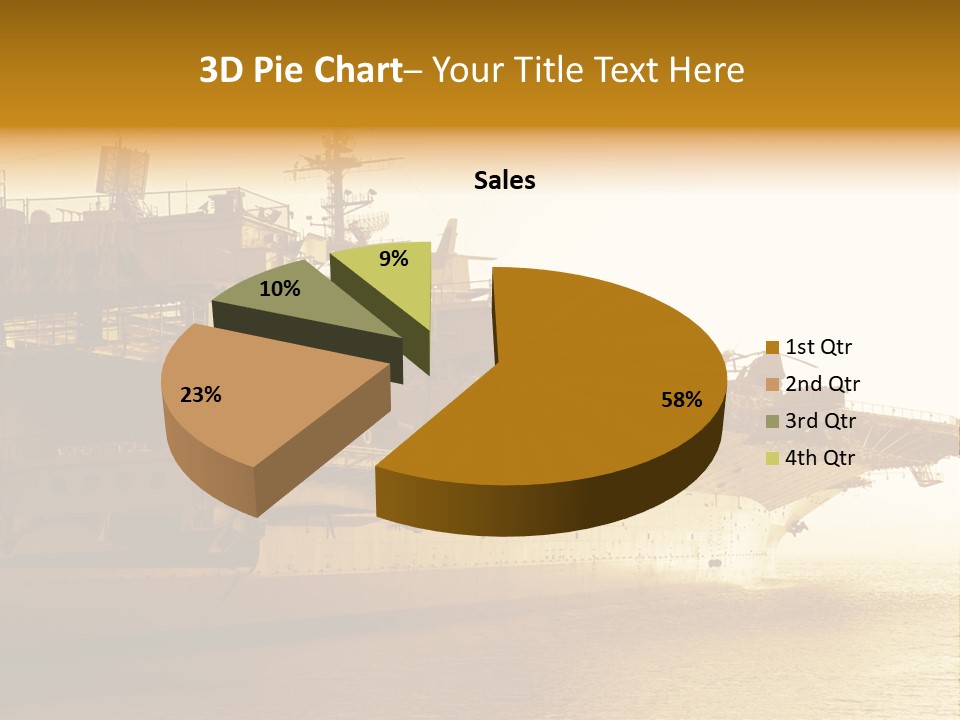 Uss Aircraft Military Ship PowerPoint Template