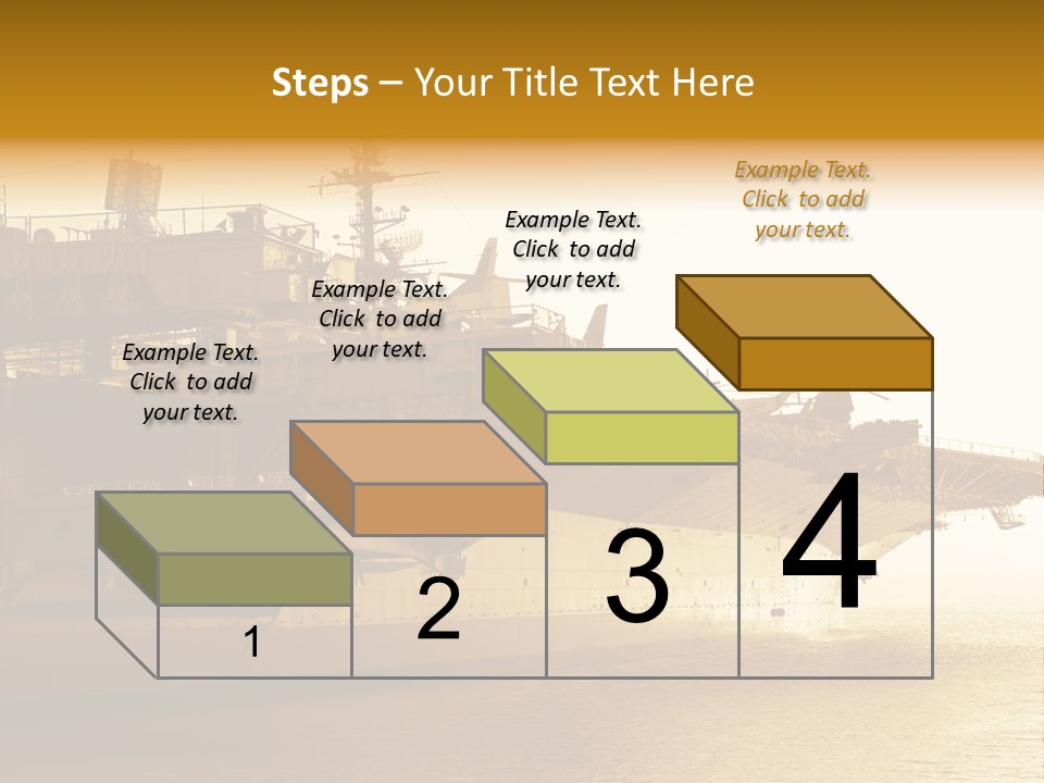 Uss Aircraft Military Ship PowerPoint Template