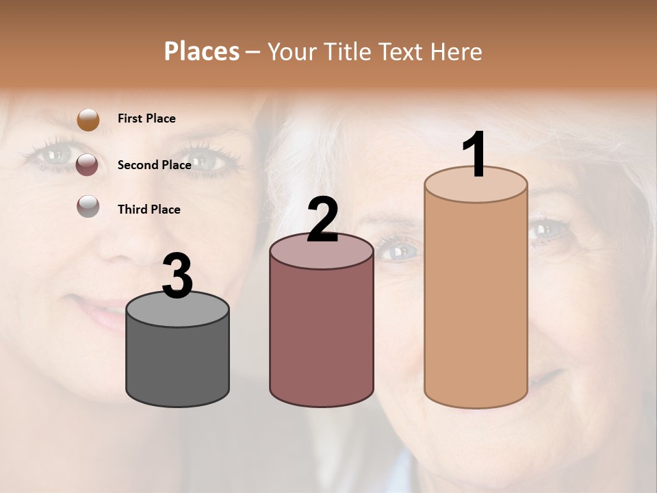 People White Hair Caucasian PowerPoint Template