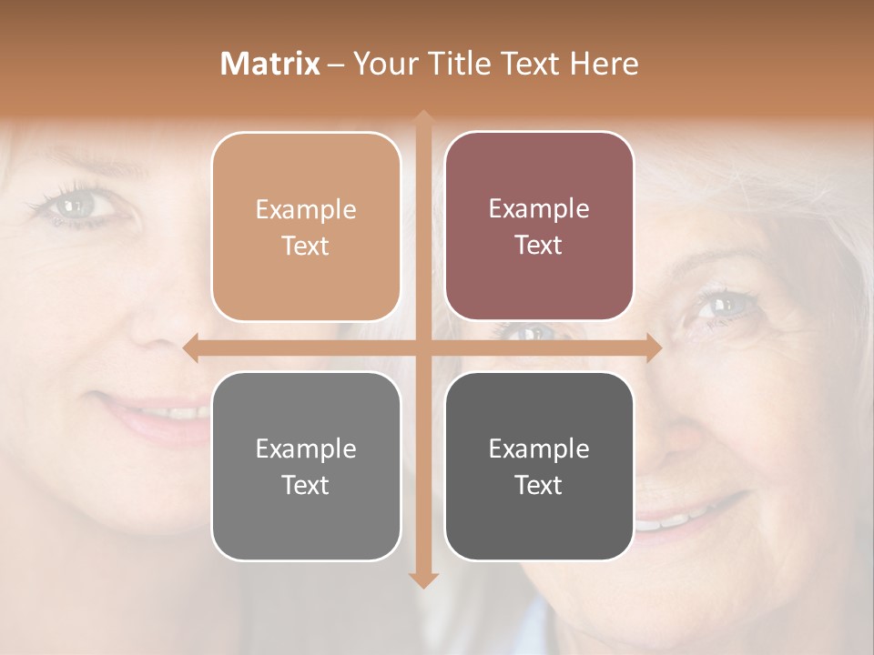 People White Hair Caucasian PowerPoint Template