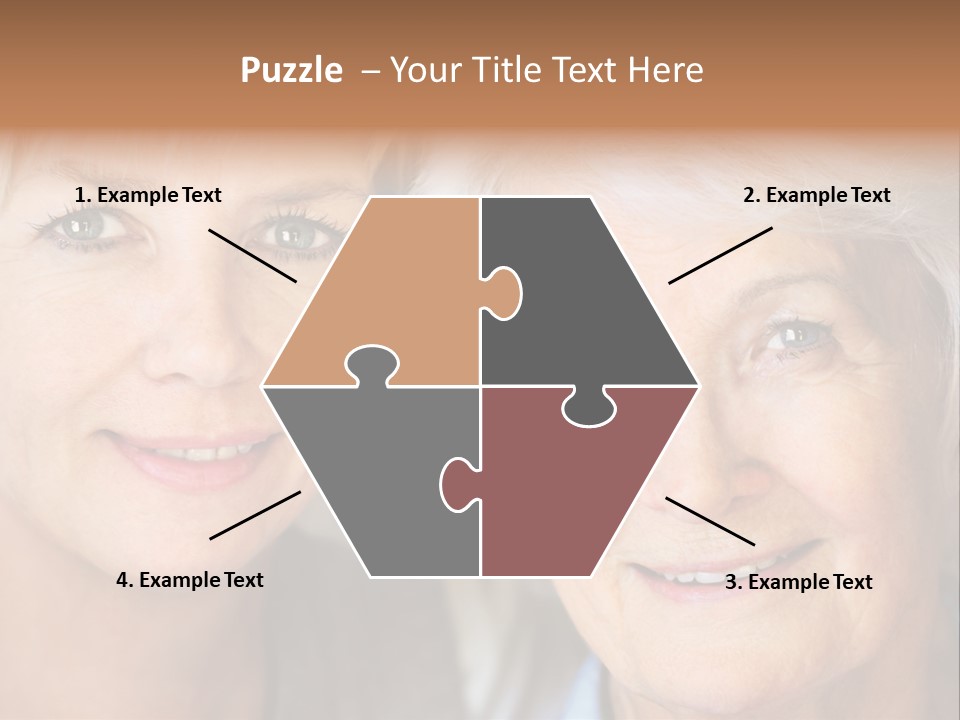 People White Hair Caucasian PowerPoint Template