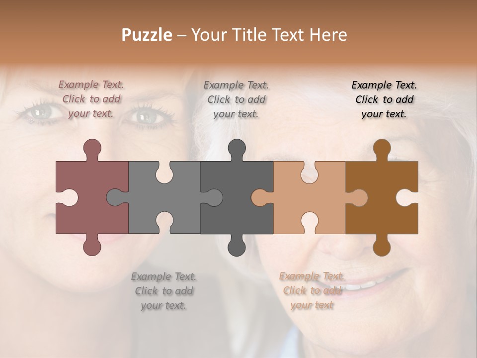 People White Hair Caucasian PowerPoint Template