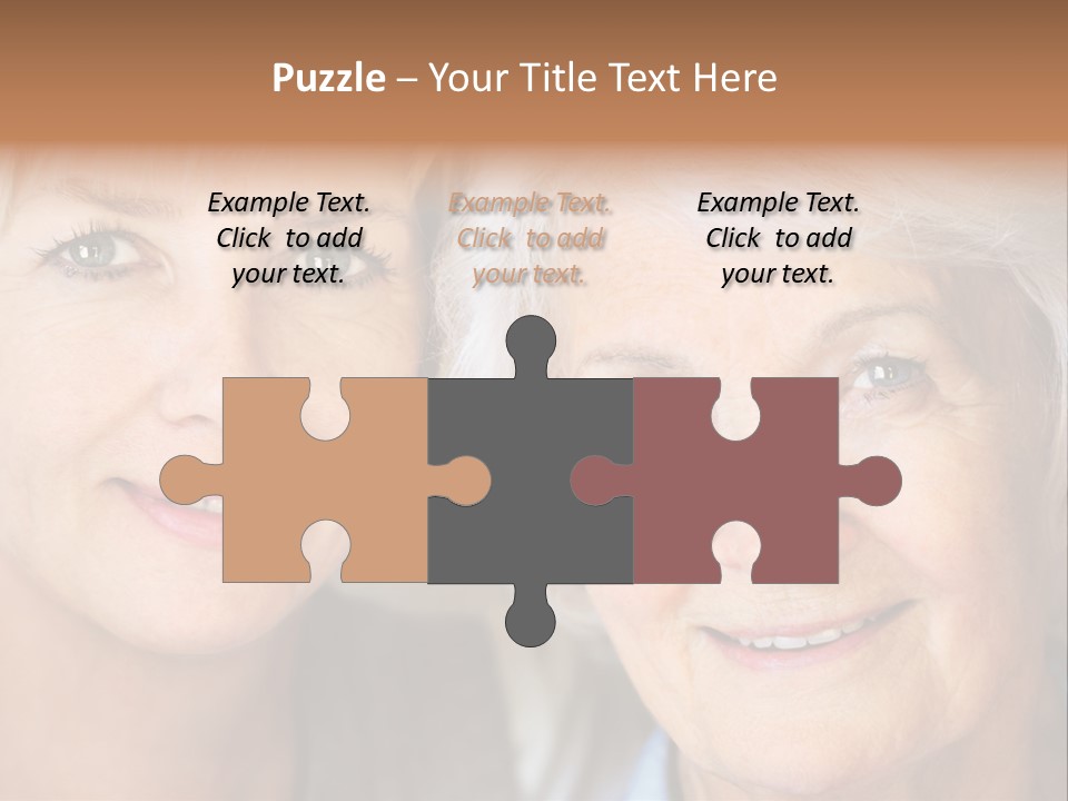 People White Hair Caucasian PowerPoint Template